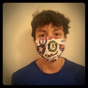 BASEBALL TEAMS FACE MASK. MADE IN USA.